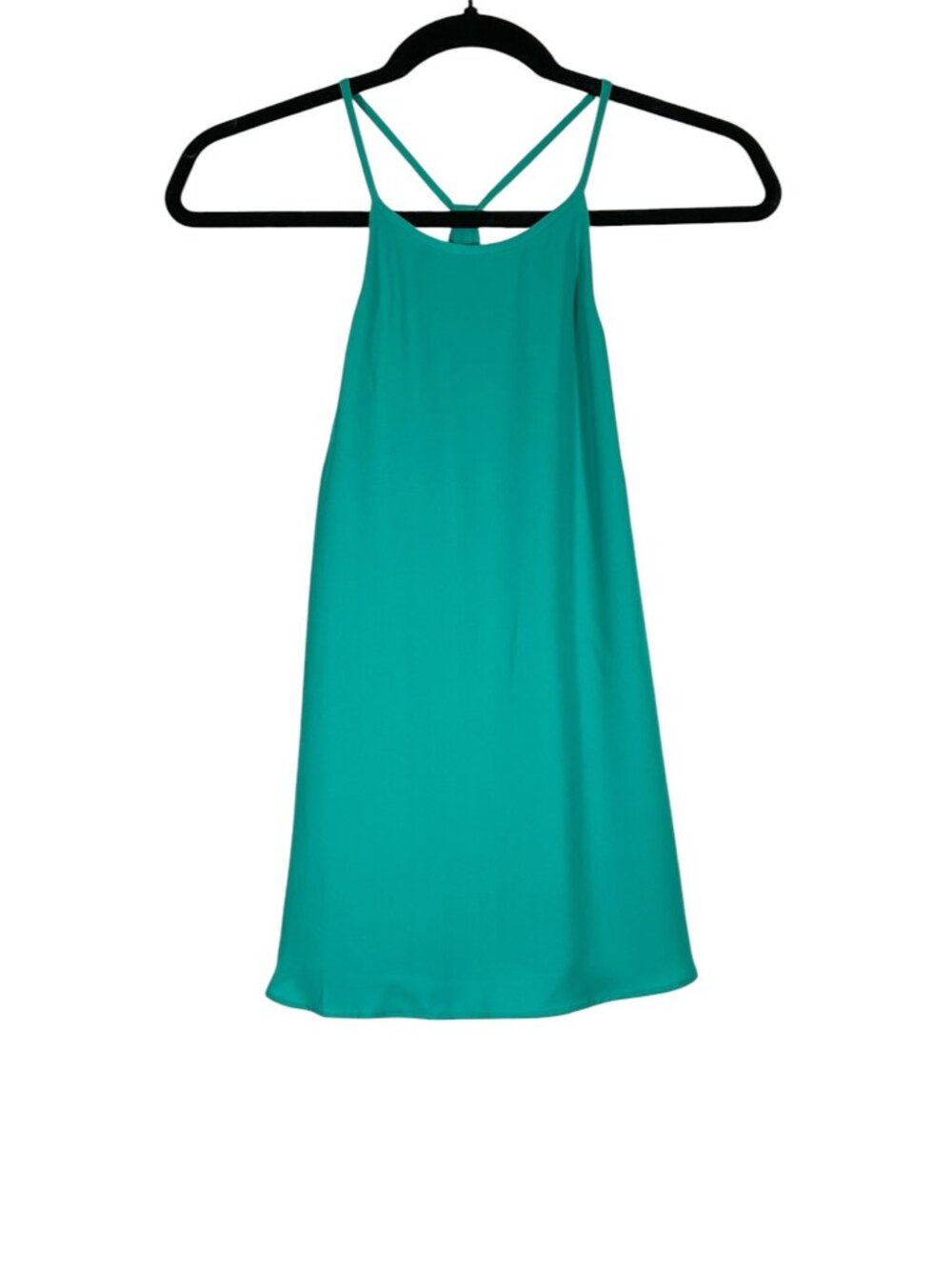RW&CO Women’s Small Teal Green Strappy Racerback Tunic Blouse NWT